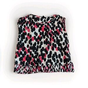 Y2K GapKids Cotton Silk Blend Abstract Dot Indie‎ Coquette Blouse XXL